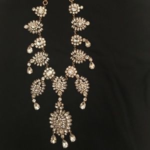 J. Crew Rhinestone Statement Necklace